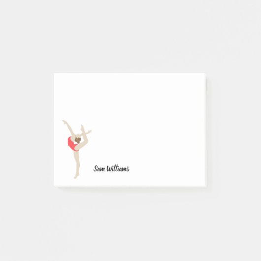 Vrouw Gymnast Post-it® Notes (Voorkant)