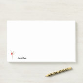 Vrouw Gymnast Post-it® Notes (Op bureau)
