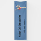 Vrouw Gymnast Spandoek (Verticaal)