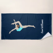 Vrouw Gymnast Strandlaken (Voorkant)