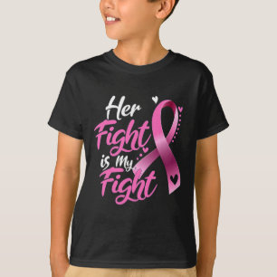 Vrouw: Haar strijd is mijn strijd tegen borstkanke T-shirt