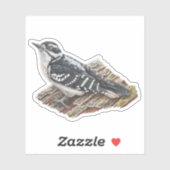 Vrouw harige specht Sticker (Vel)