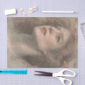 Vrouw Herfst Portret Tissue Papier (Craft)