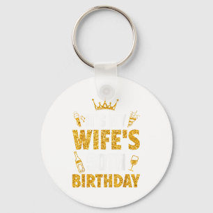 Vrouw het is de 50e verjaardag van mijn vrouw 1975 sleutelhanger