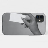 Vrouw Holding-kaart Case-Mate iPhone Case (Achterkant (horizontaal))