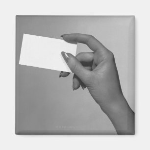 Vrouw Holding-kaart Magneet