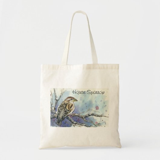 Vrouw House Sparrow Canvas tas (Voorkant)