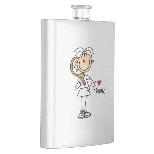 Vrouw I Love Tennis Heupfles (Rechts)
