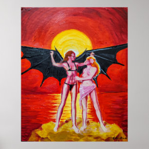 Vrouw Icarus Poster