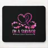 Vrouw: Ik ben een overlevende borstkankerinformant Muismat (Voorkant)
