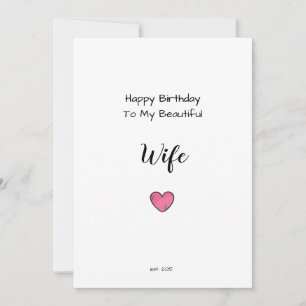 Vrouw ik mis je romantische hart verjaardagskaart kaart