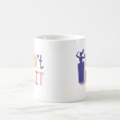 Vrouw "Ik stop niet" Lettertypen Koffiemok (Center)