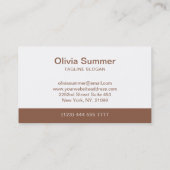 Vrouw Illustratie Mode Boutique Visitekaartje (Achterkant)