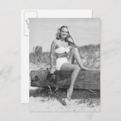 Vrouw in Bikini Briefkaart (Voorkant / Achterkant)