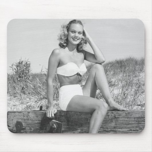 Vrouw in Bikini Muismat (Voorkant)