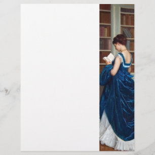 Vrouw in Blauw, een boek lezen