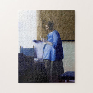 Vrouw in Blauw, Johannes Vermeer Legpuzzel