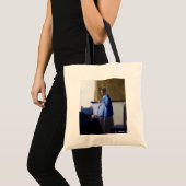 Vrouw in Blauw, Johannes Vermeer Tote Bag (Voorkant (product))