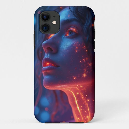 Vrouw in brand Case-Mate iPhone case (Achterkant)