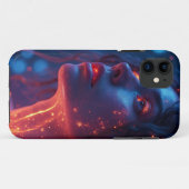 Vrouw in brand Case-Mate iPhone case (Achterkant (horizontaal))