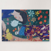 Vrouw in de Bloertuin, Goyō Hashiguchi Legpuzzel (Horizontaal)