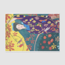 Vrouw in de Bloertuin, Goyō Hashiguchi