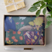 Vrouw in de Bloertuin, Goyō Hashiguchi Tissuepapier (Geschenk)