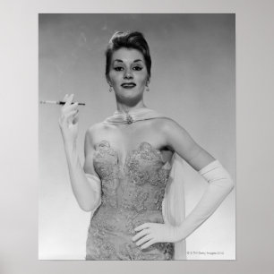 Vrouw in de dress poster
