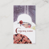 VROUW IN DE SNEE, WINTER BEAUTY MODE MONOGRAM VISITEKAARTJE (Achterkant)