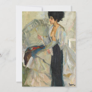 Vrouw in de studio Edward Cucuel