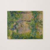 Vrouw in de tuin (olie op doek) legpuzzel (Horizontaal)