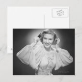 Vrouw in Dress 2 Briefkaart (Voorkant / Achterkant)