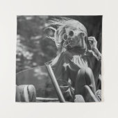  vrouw in een cabriolet wandkleed (Voorkant)