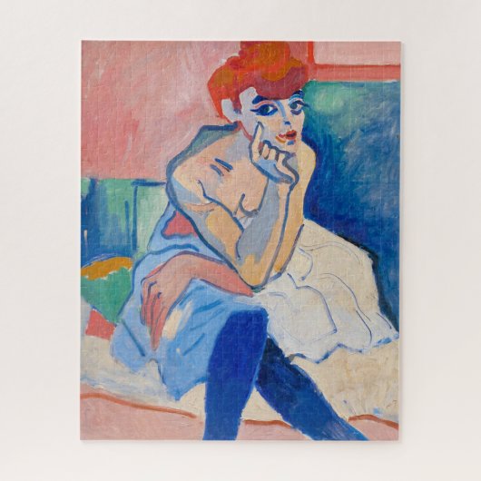 Vrouw in een Chemise Andre Derain | Legpuzzel (Verticaal)