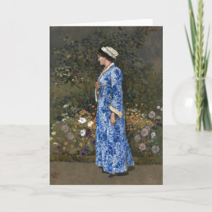 Vrouw in een kimono   Walter Crane Kaart