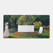 Vrouw in een tuin, Monet Bureaumat (Keyboard & Muis)