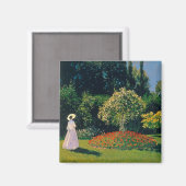 Vrouw in een tuin, Monet Magneet (Voorkant / Achterkant)