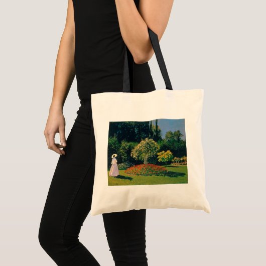 Vrouw in een tuin, Monet Tote Bag (Voorkant (product))