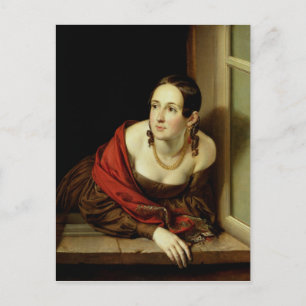 Vrouw in haar raam of, De vrouw van een vrouw Briefkaart