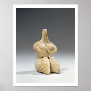 Vrouw in Halaf stijl, c.4500 BC (ter) Poster