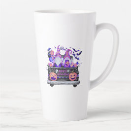 Vrouw in Halloween Kabouters Pick-up Latte Mok