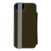 Vrouw in het Poster Groene Skiing Incipio iPhone Portemonnee Hoesje (Agenda Achterkant)