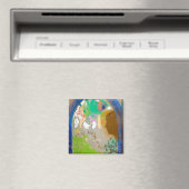 Vrouw in het raam, Redon Magneet (Insitu (Vaatwasser))