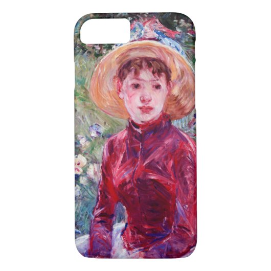 Vrouw in het rood, Berthe Morisot Case-Mate iPhone Case (Achterkant)