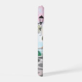 Vrouw in Parijs Eiffeltoren Aangepaste naam iPhone 15 Hoesje (Rechterkant)