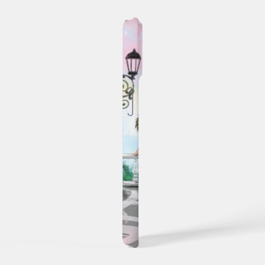 Vrouw in Parijs Eiffeltoren Aangepaste naam iPhone 15 Hoesje (Rechterkant)