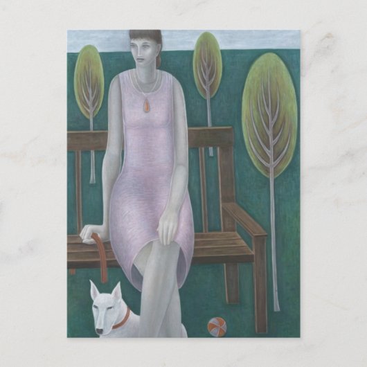 Vrouw in Park 2006 Briefkaart (Voorkant)