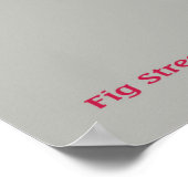  vrouw in rood, voeg tekst toe poster (Hoek)