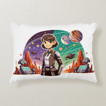 Vrouw in ruimte uniform