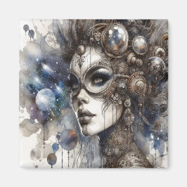 Vrouw in Space Magnet Magneet